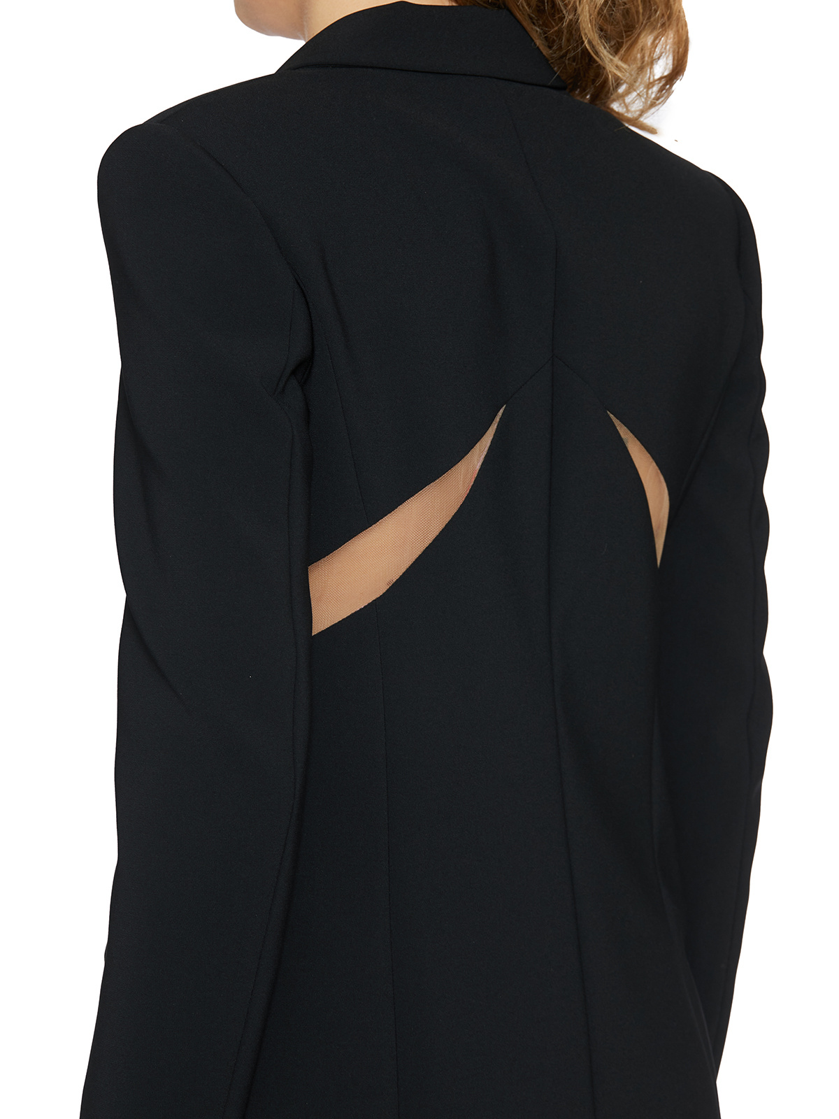 Dsquared2 Cut-out Detailed Long Sleeved Blazer In Black