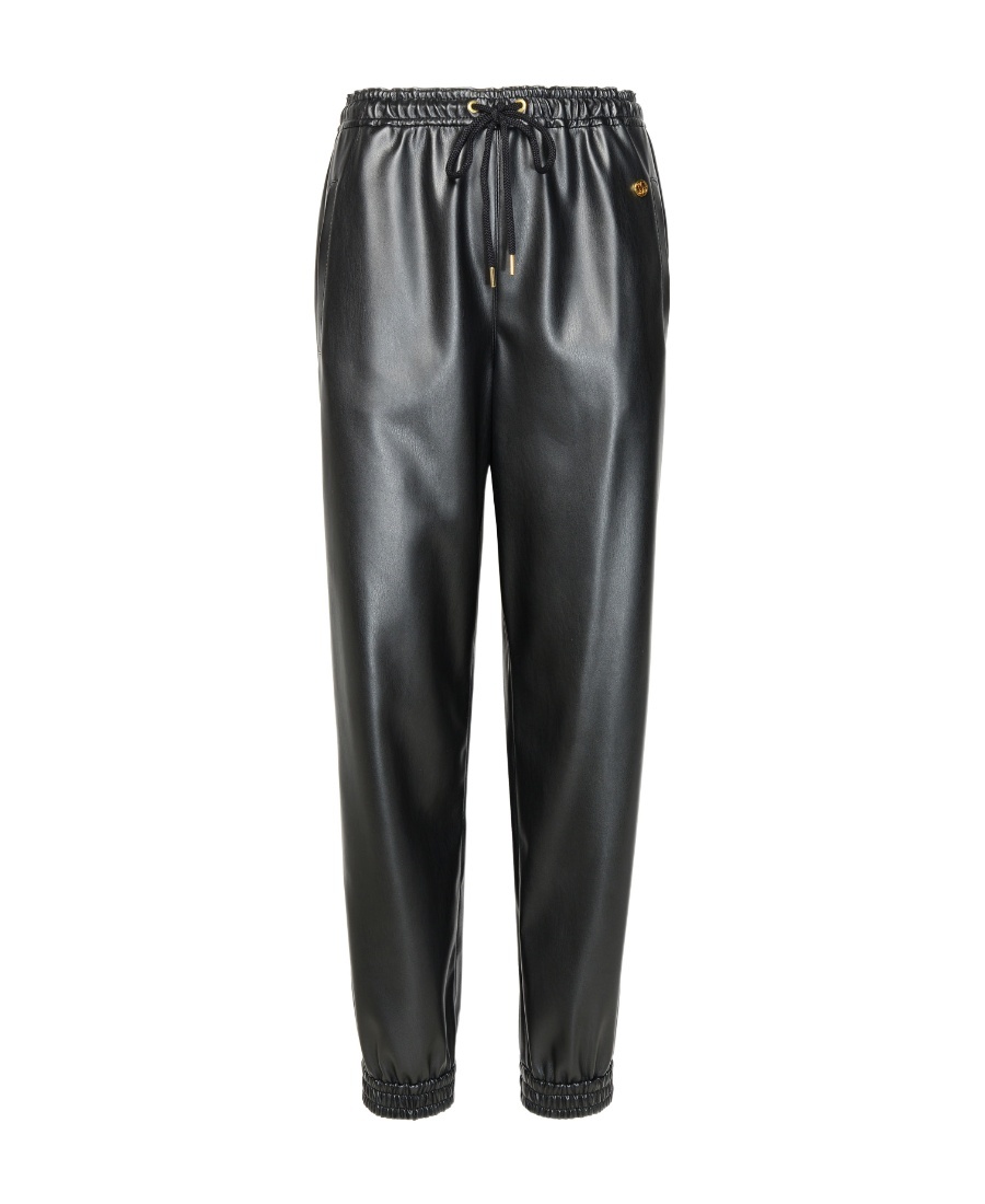 Stella Mccartney Alter Mat Tapered Trousers In Black