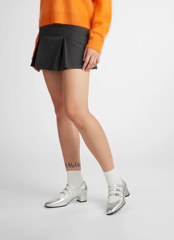 Shop Carel Paris Kina Mary Jane Shoes In Gray
