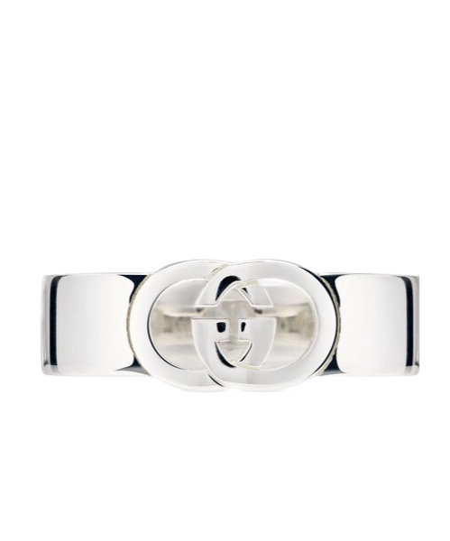 Gucci Interlocking Ring In White