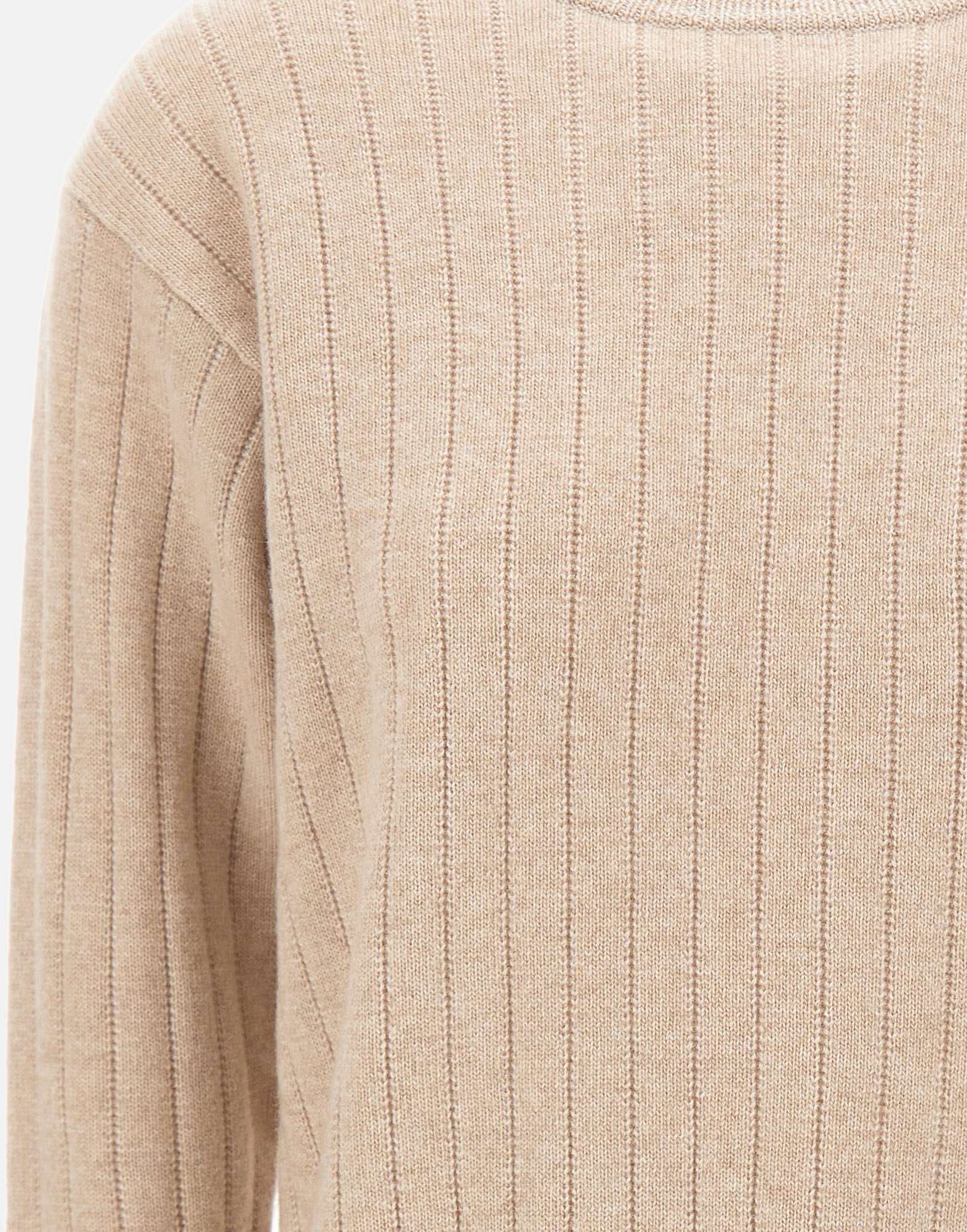 Eleventy Crew Neck Long Sleeve Sweater In Neutral