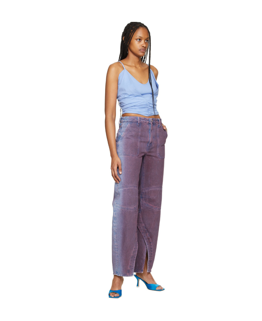Attico Blue Niki Tank In Multicolor