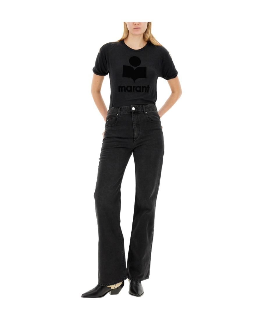 Isabel Marant Multi-pocket Jeans In Black
