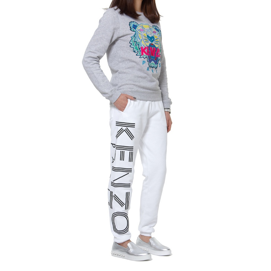 Kenzo Logo Sweatpants In White
