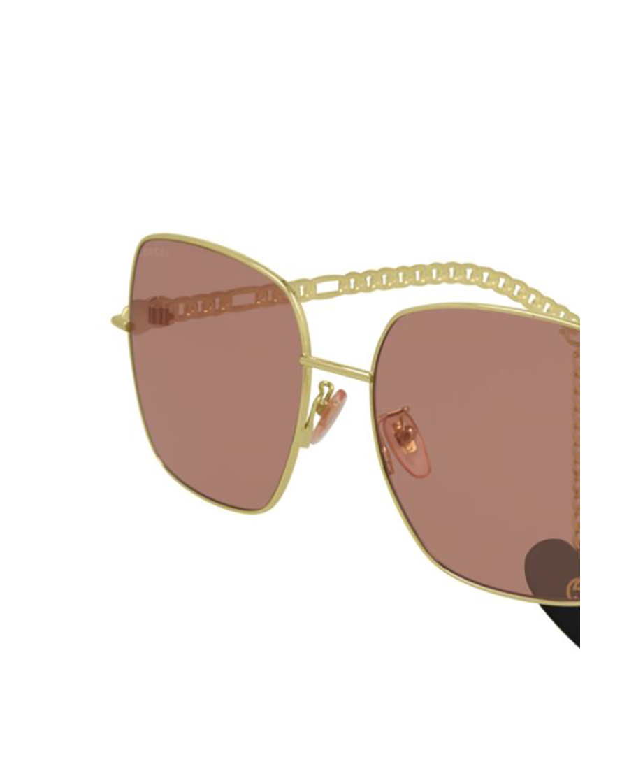 Gucci Gg0724s Square-frame Sunglasses In Pink