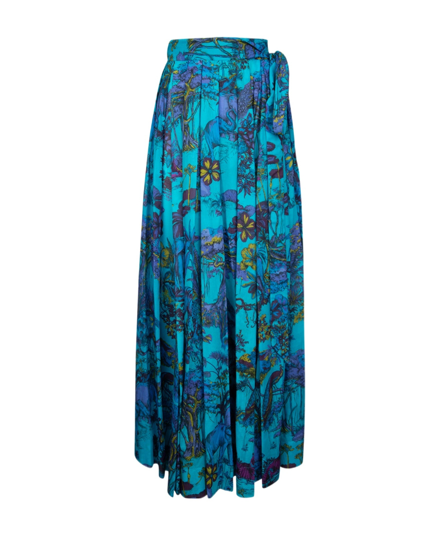 Dior Pattern Skirt In Blue