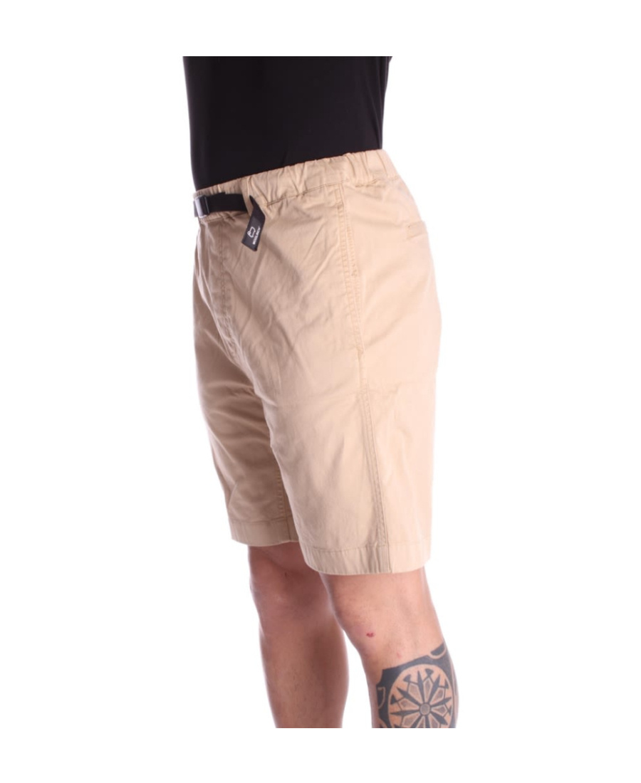 Woolrich Waist-strap Shorts In Brown