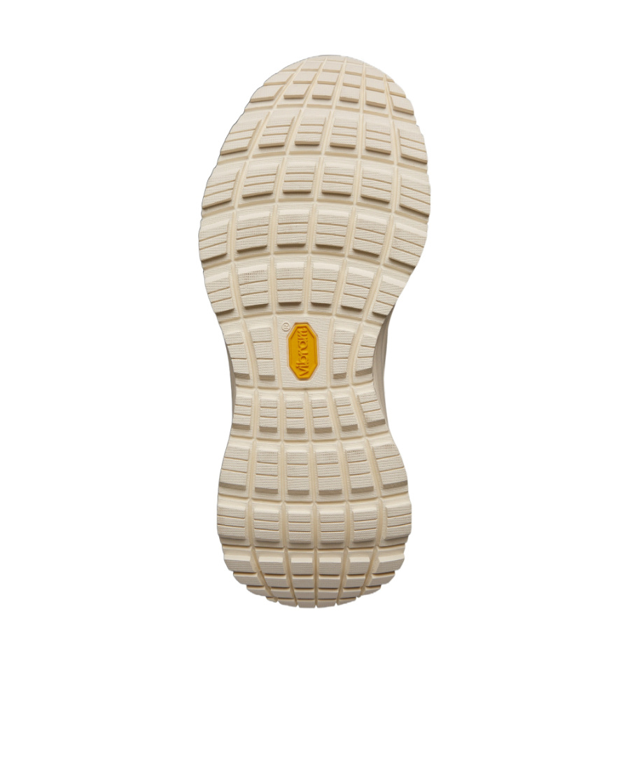 Moncler High-top Sneakers Light Runner Fabric Mix In Nude
