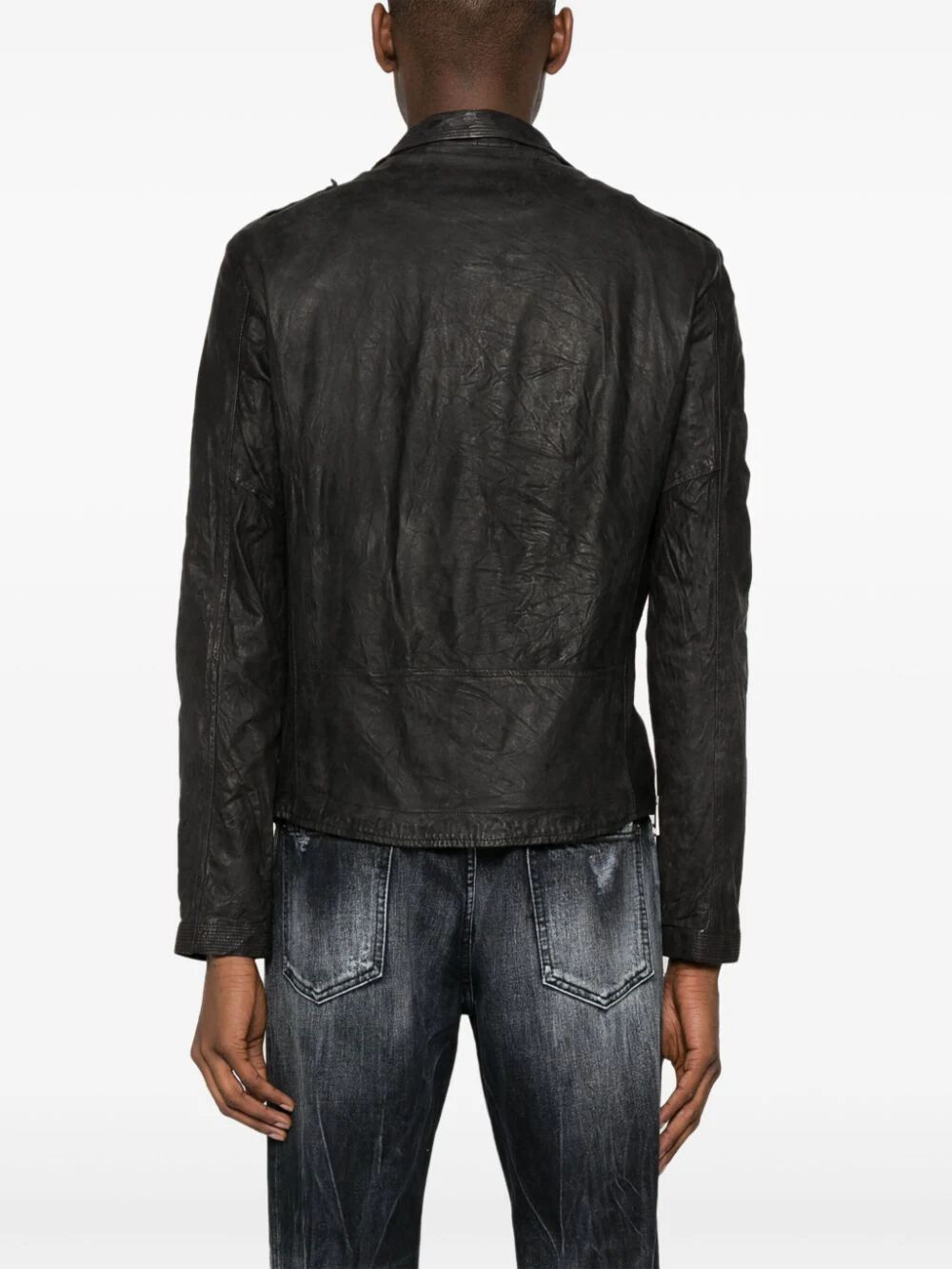 Giorgio Brato Biker Jacket In Black