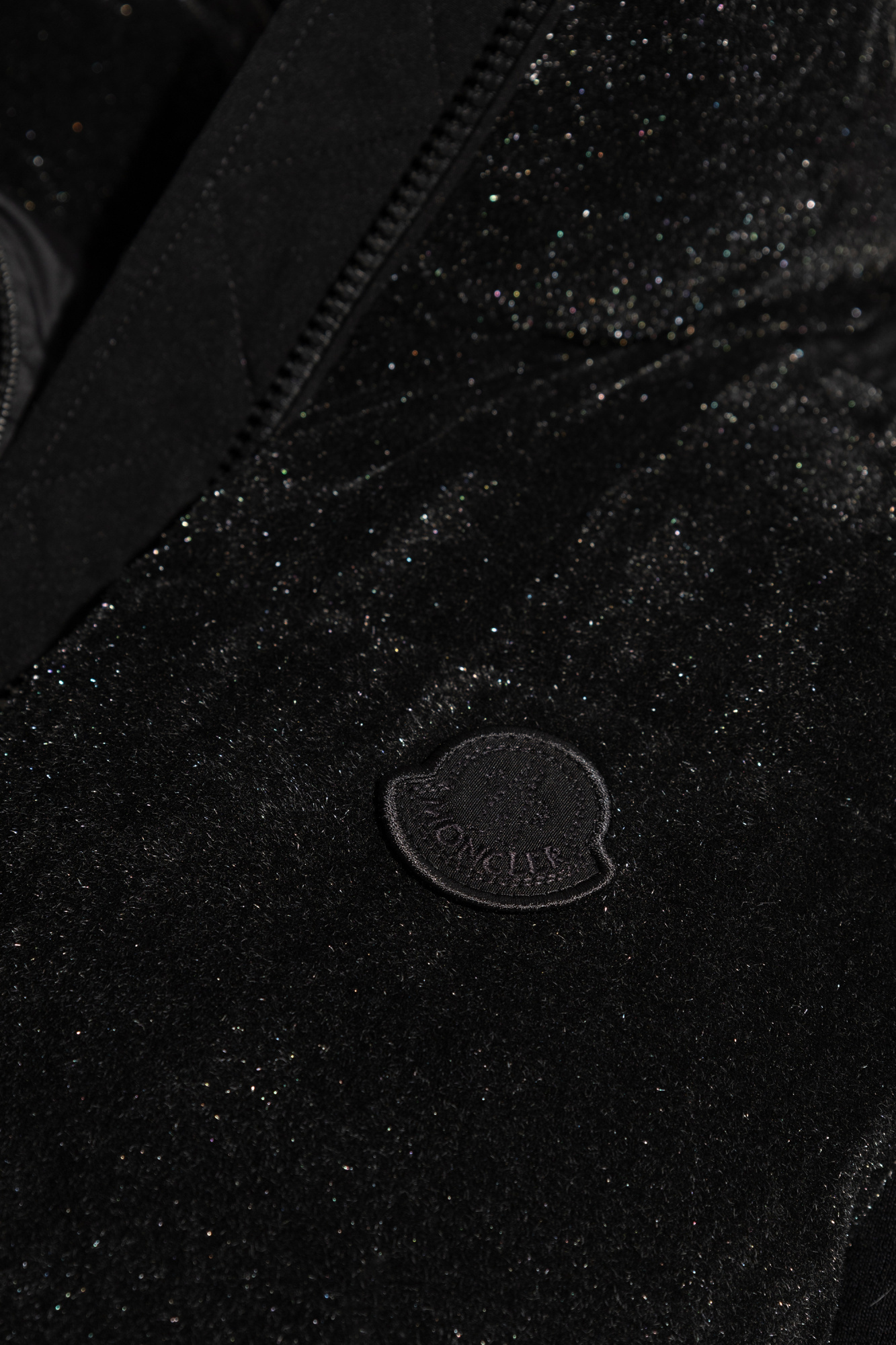 Moncler Sleevless Down Vest In Black