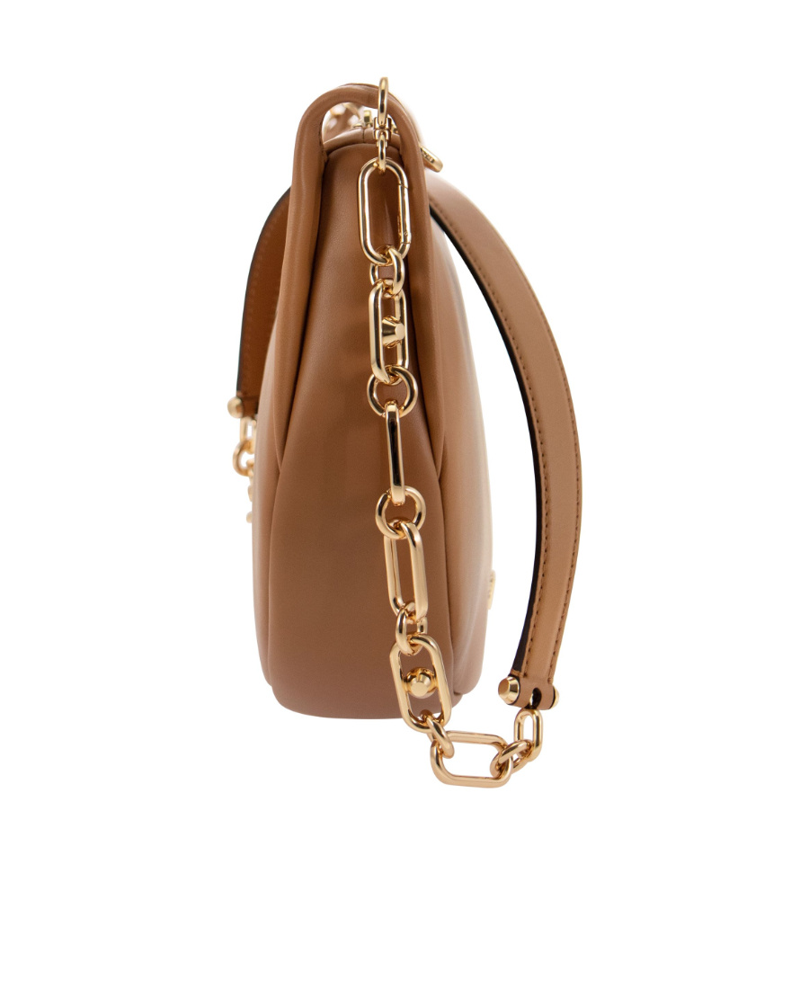 Michael Kors Kendall Leather Shoulder Bag In Brown
