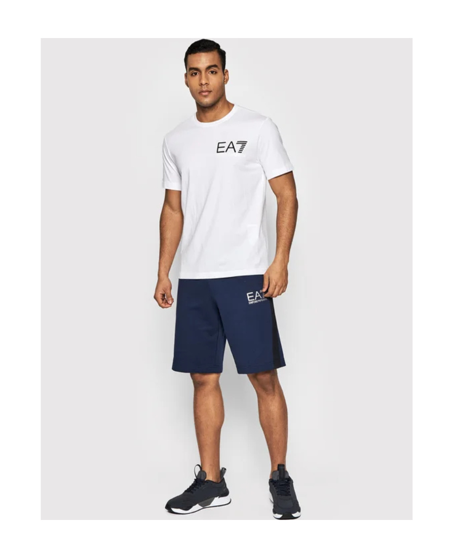 Ea7 Logo Printed T-shirt In White
