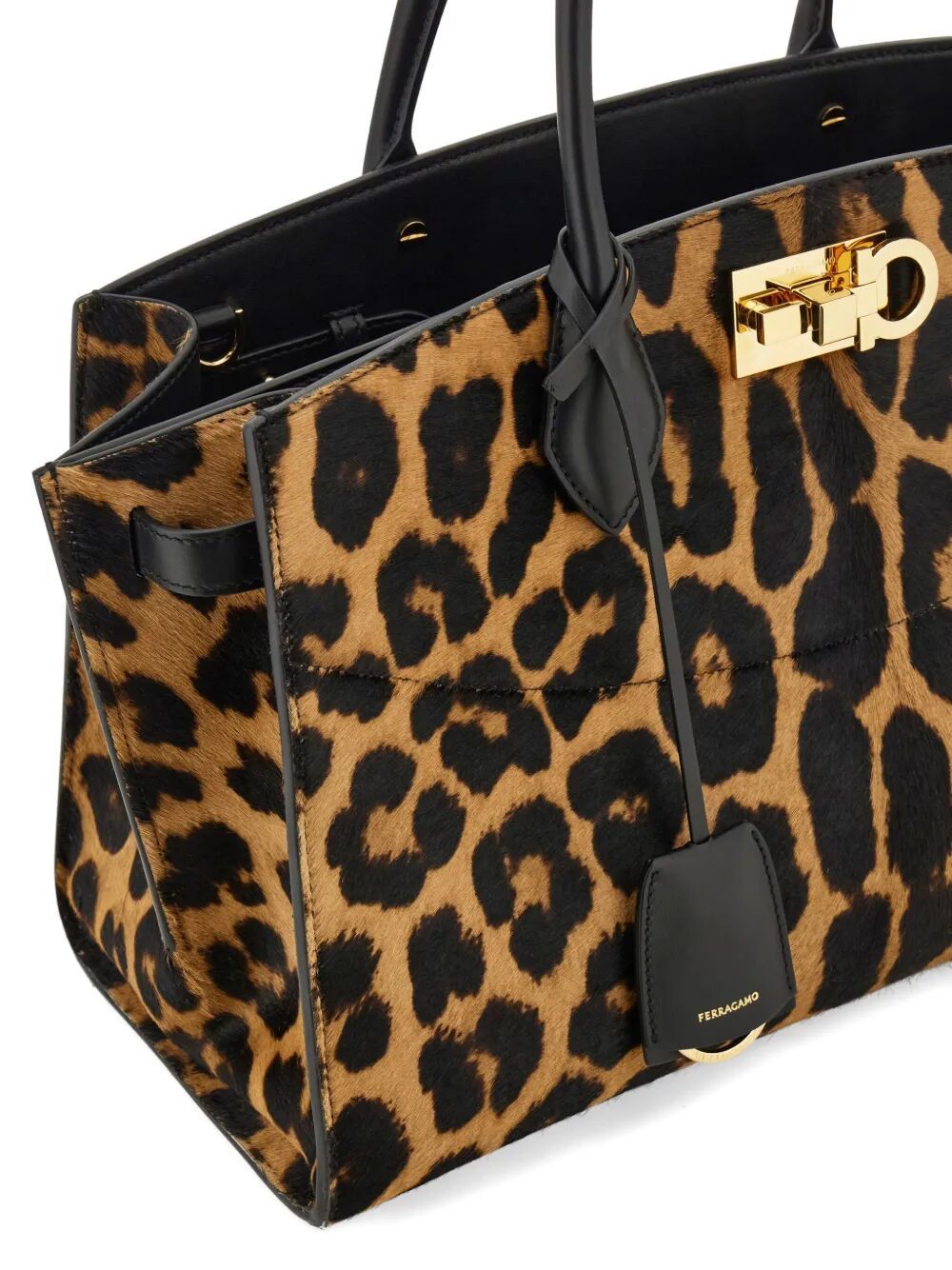 Ferragamo Studio Soft Bag (l) In Black