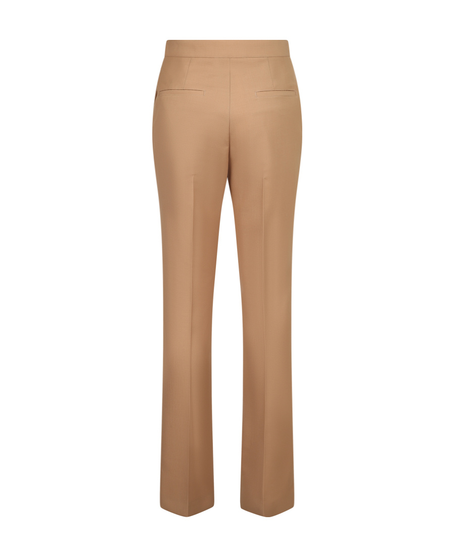 Ambush High-waisted Flared Trousers In Brown