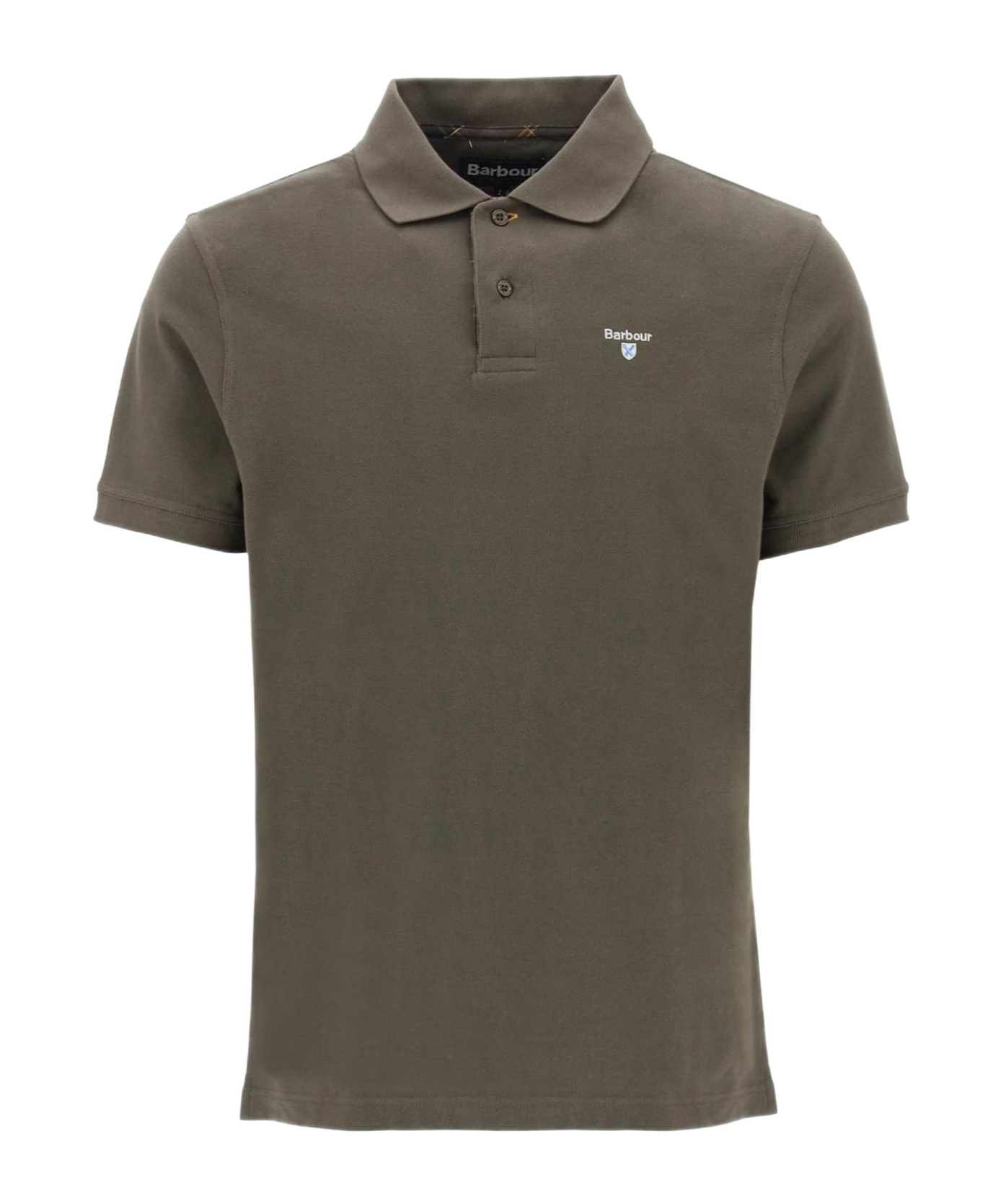 Barbour Embroidered Logo Polo Sports In Green