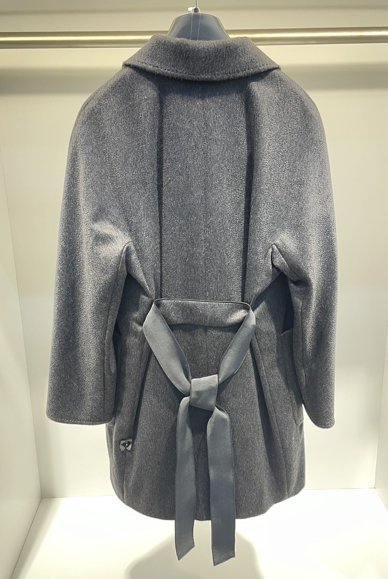 Max Mara Long-sleeved Coat In Black