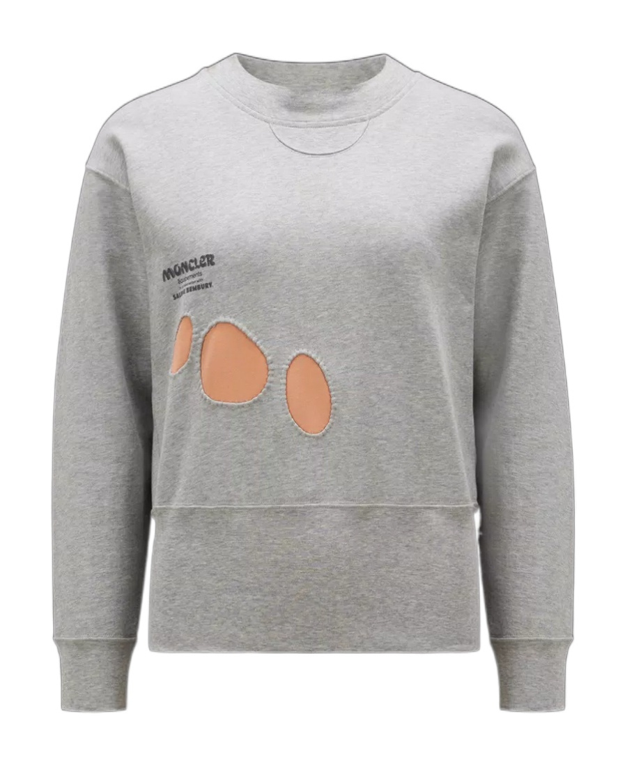 Moncler X Salehe Bembury Cotton Sweatshirt In Gray