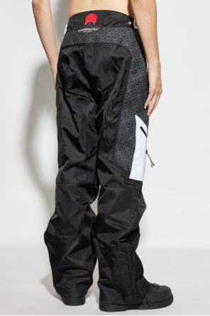 Casablanca Monogram Panelled Trousers In Black
