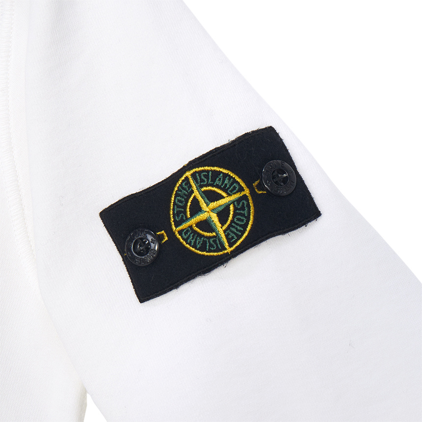 Stone Island Single Breasted Jacket In White