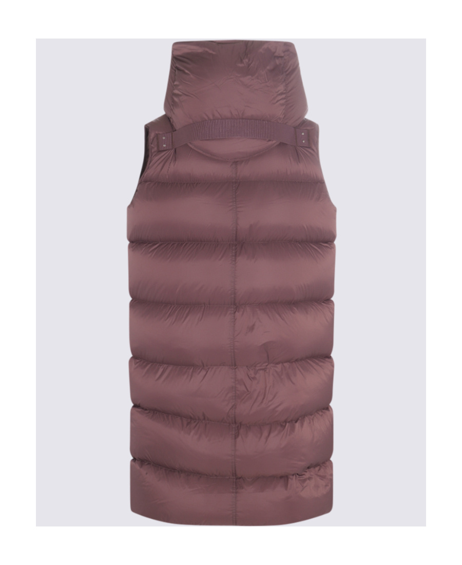 Rick Owens Amethyst Liner Down Jacket In Red