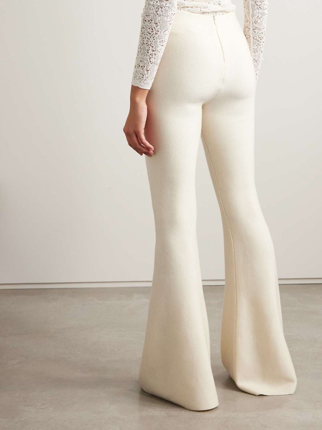 Gabriela Hearst Flared Casual Pants In White