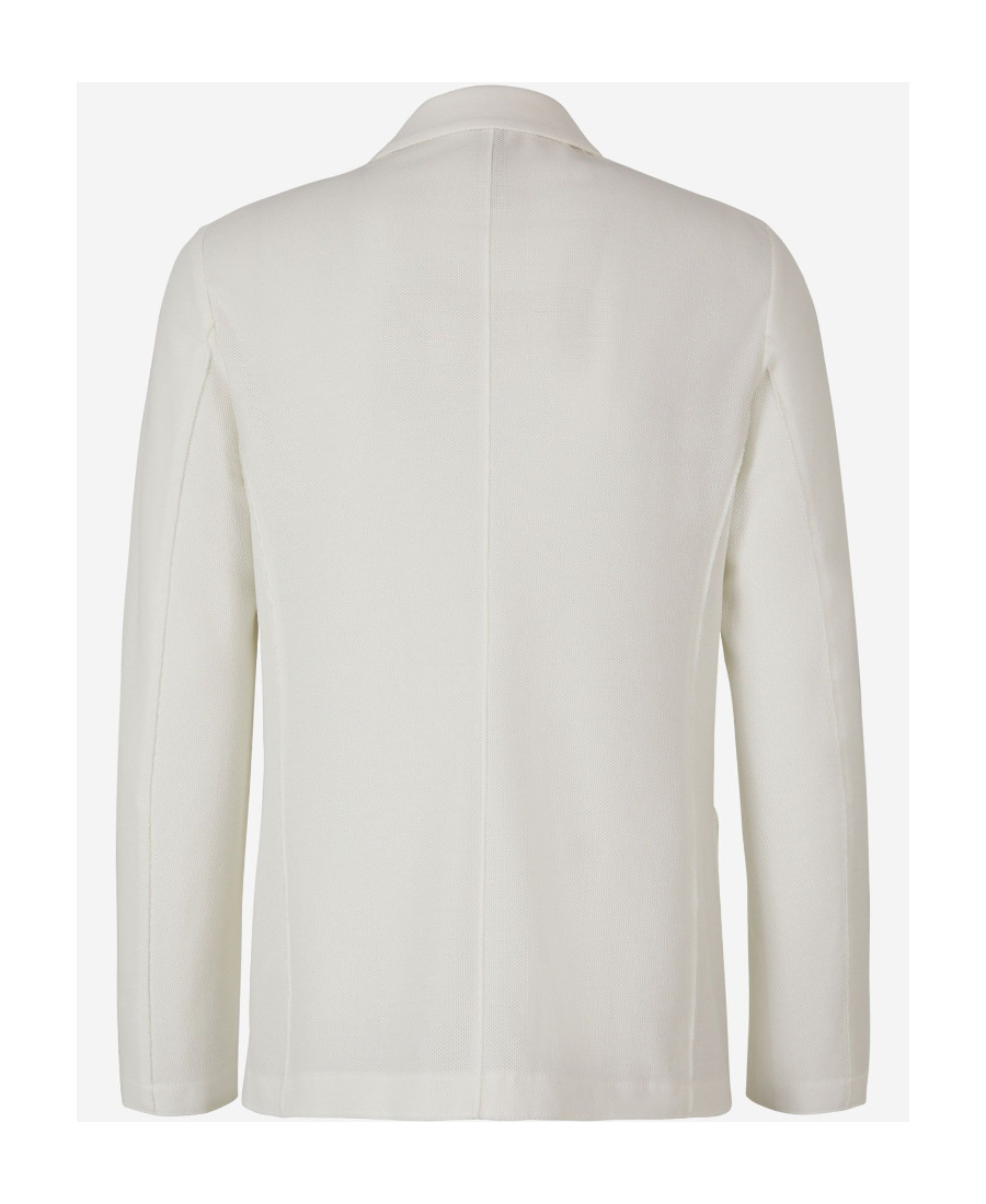 Harris Wharf London Single-breasted Cotton Blazer In White