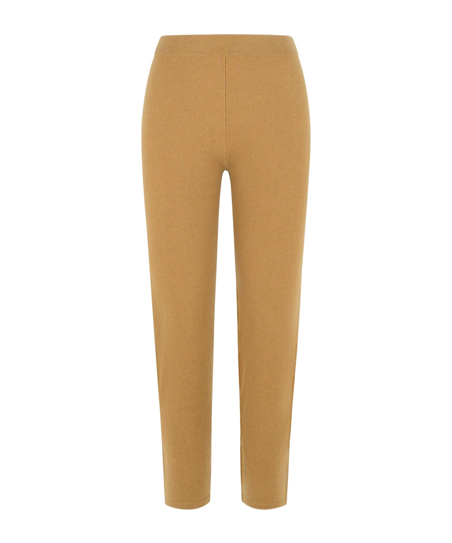 Max Mara Seamless Elastic Waistband Cashmere Blend Trousers In Neutral