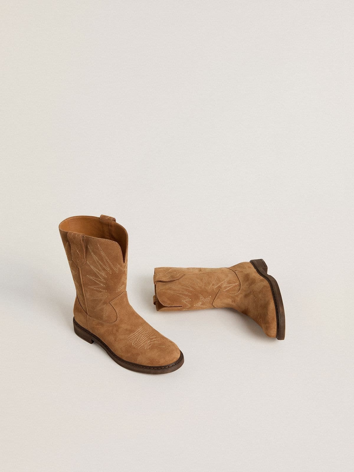 Golden Goose Wish Boots In Brown
