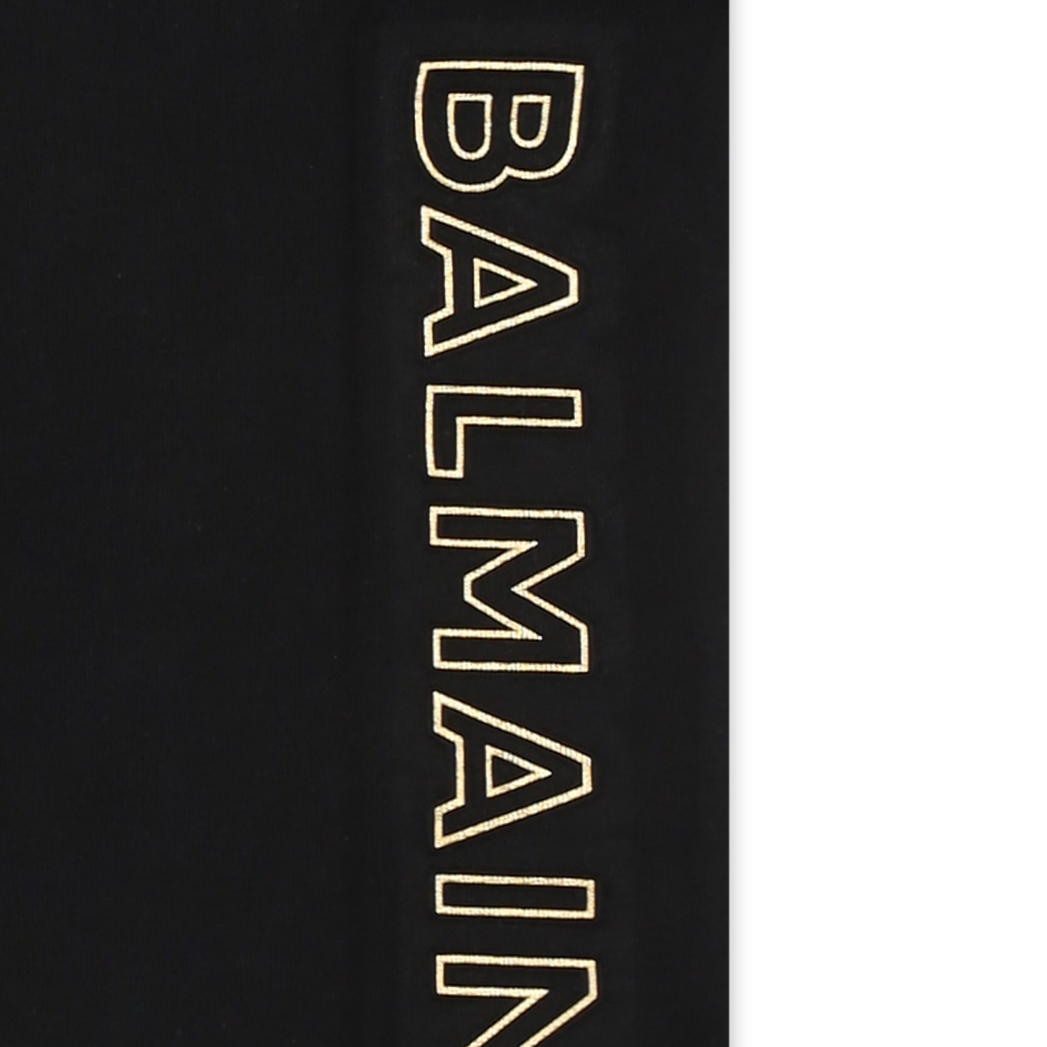 Shop Balmain Logo-embossed T-shirt In Black