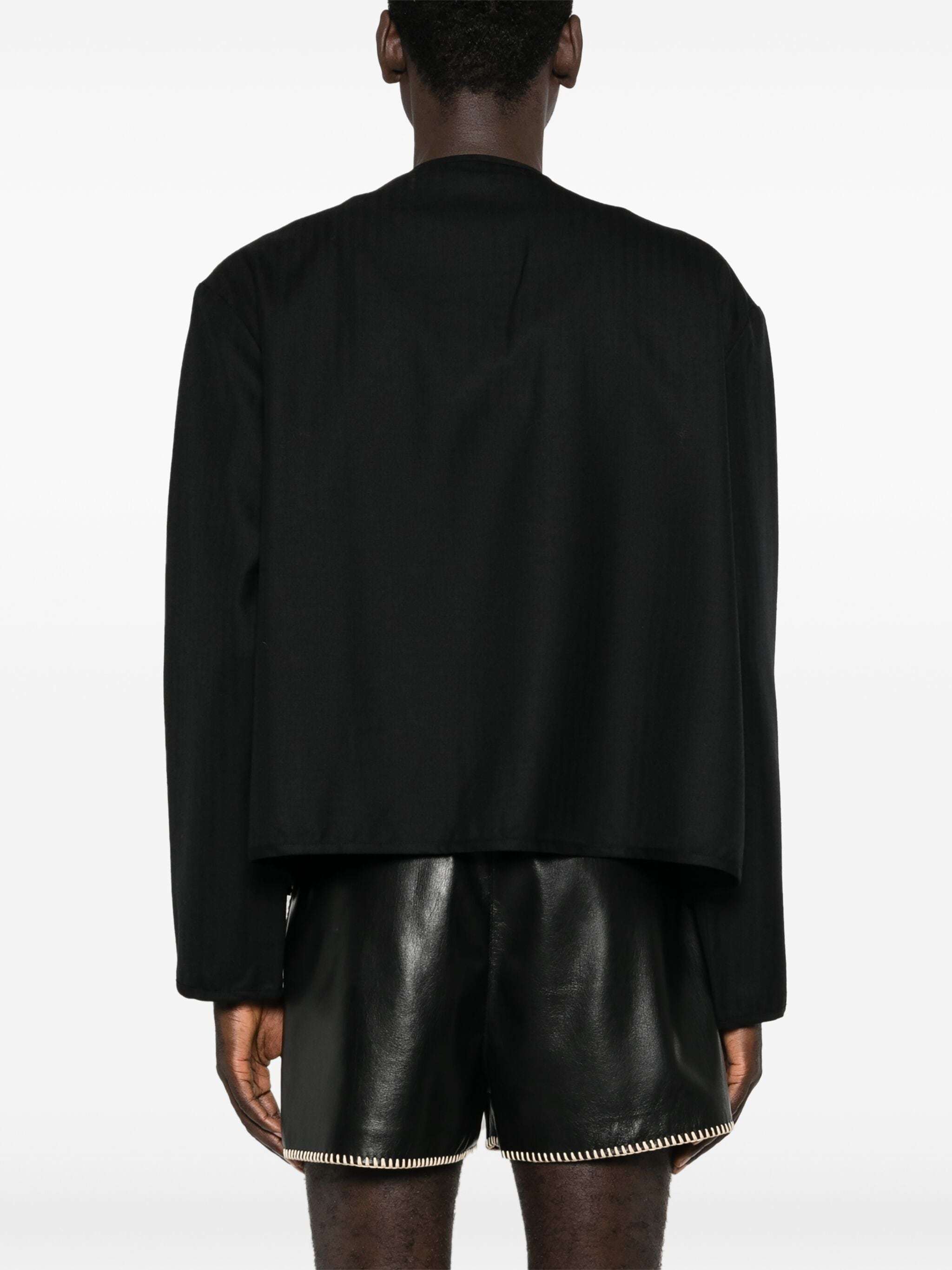 Bode Black Beaded Abilene Jacket In Black
