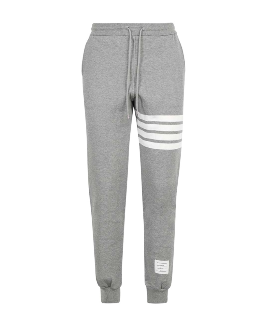 Thom Browne Jogger Trousers 4 Bar In Grey