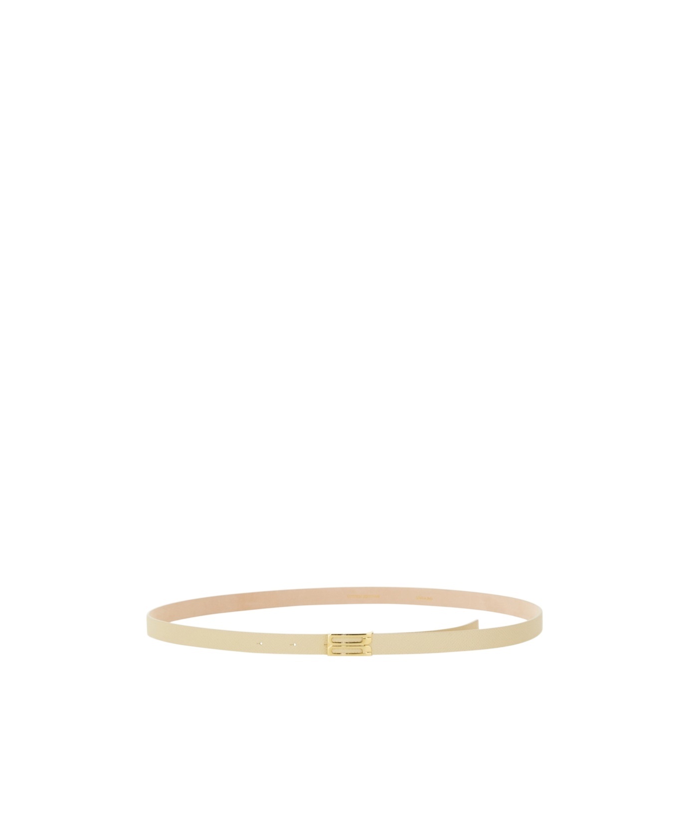 Victoria Beckham Geometric Buckle Belt In Nude