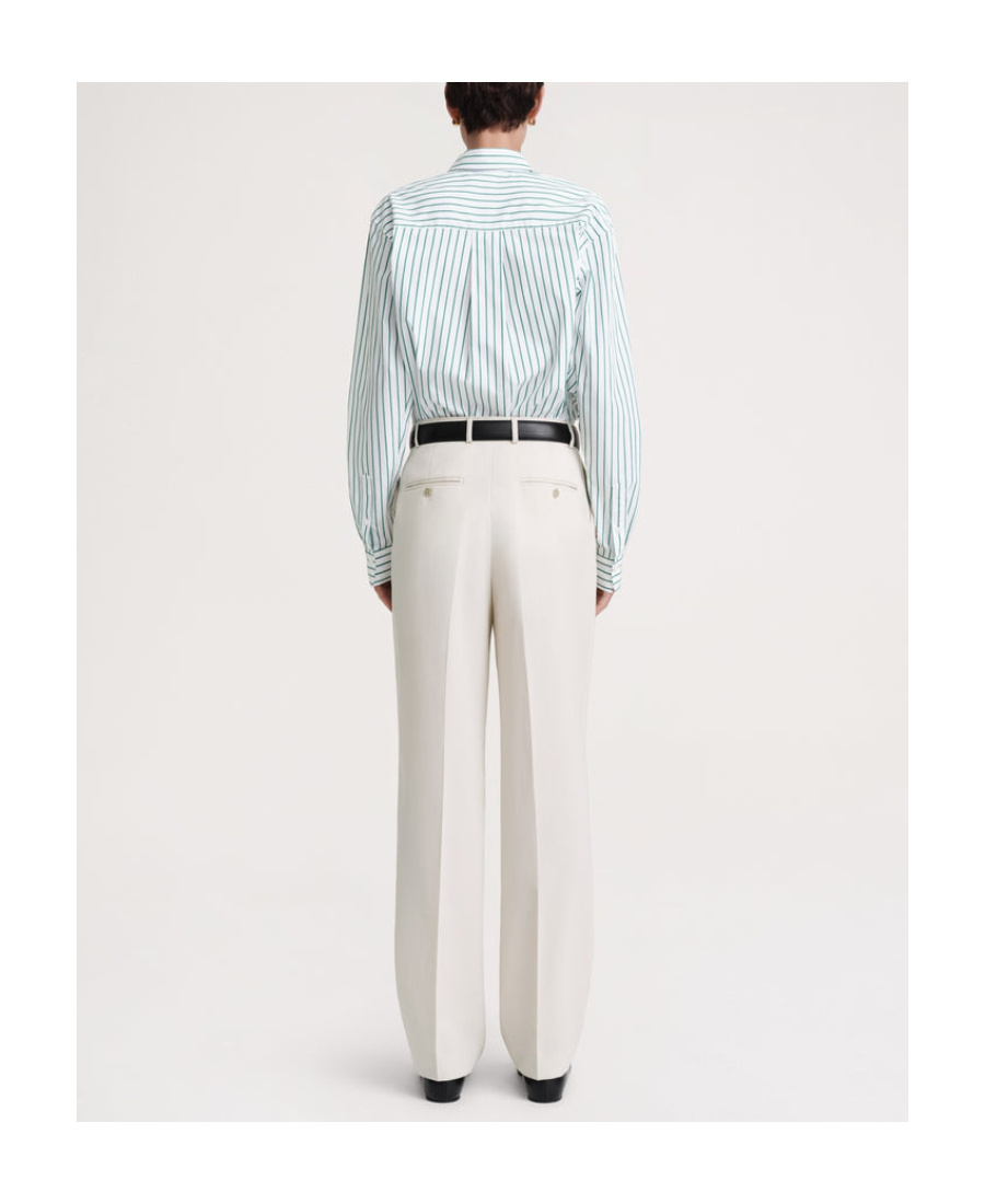 TOTÊME TOTÊME STRIPE DETAILED BUTTONED SHIRT