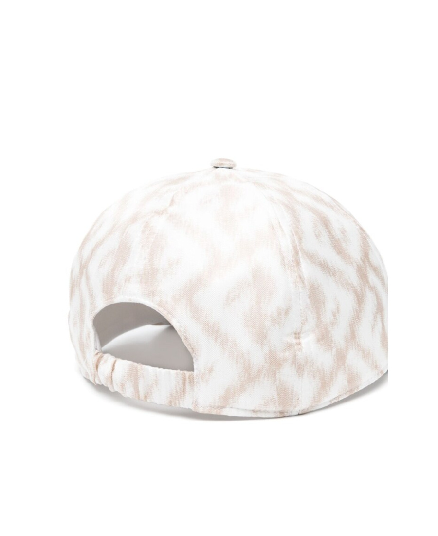 Fendi Ff Logo-print Silk Baseball Cap In White