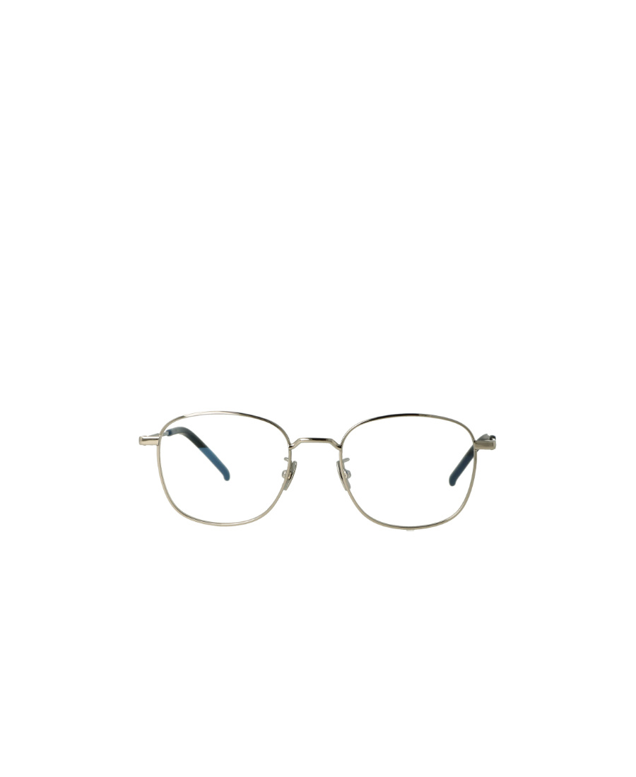 Saint Laurent Round-frame Eyeglasses In Gray