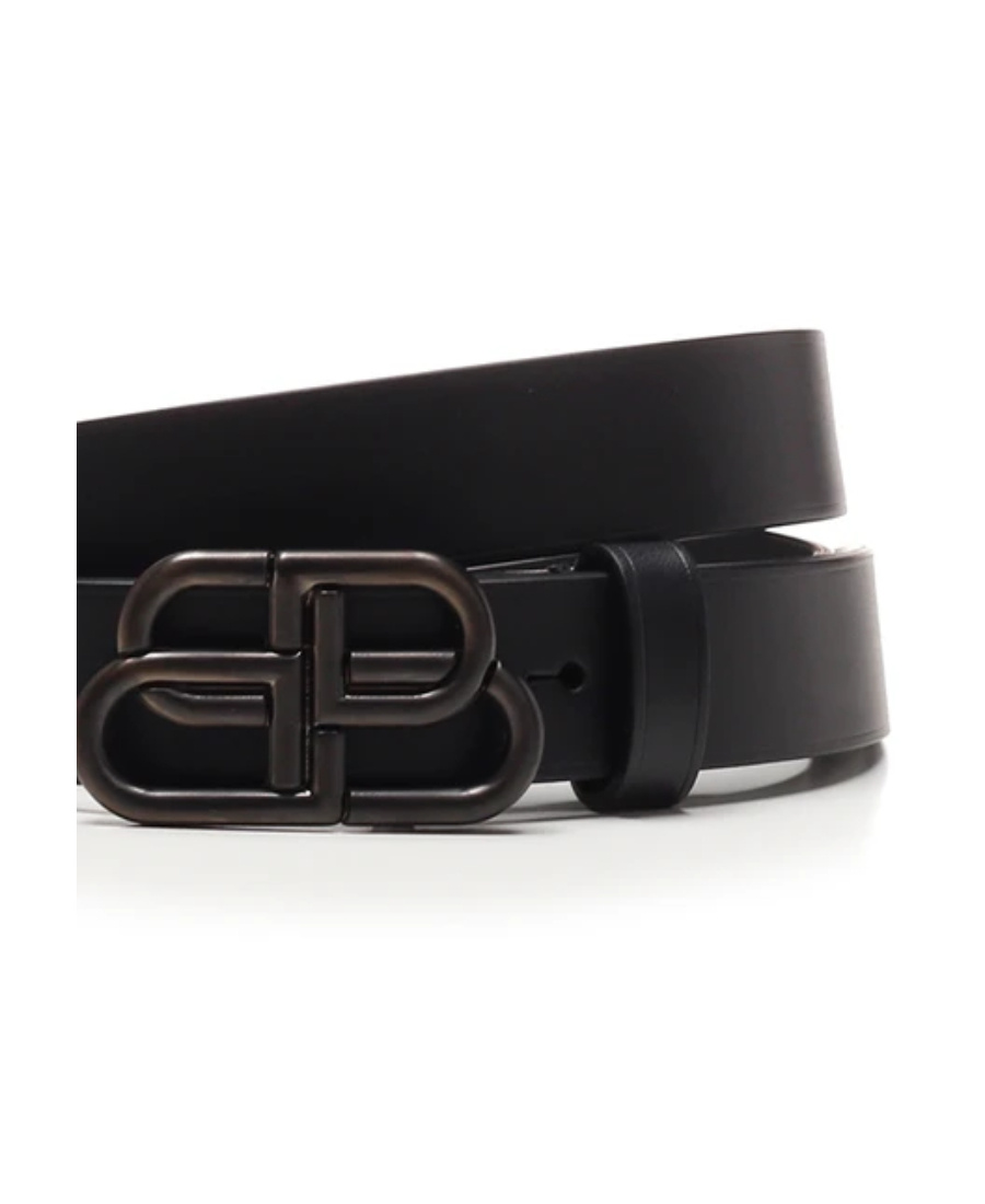 Balenciaga Cintura Bb Thin Da Donna In Nero In Black