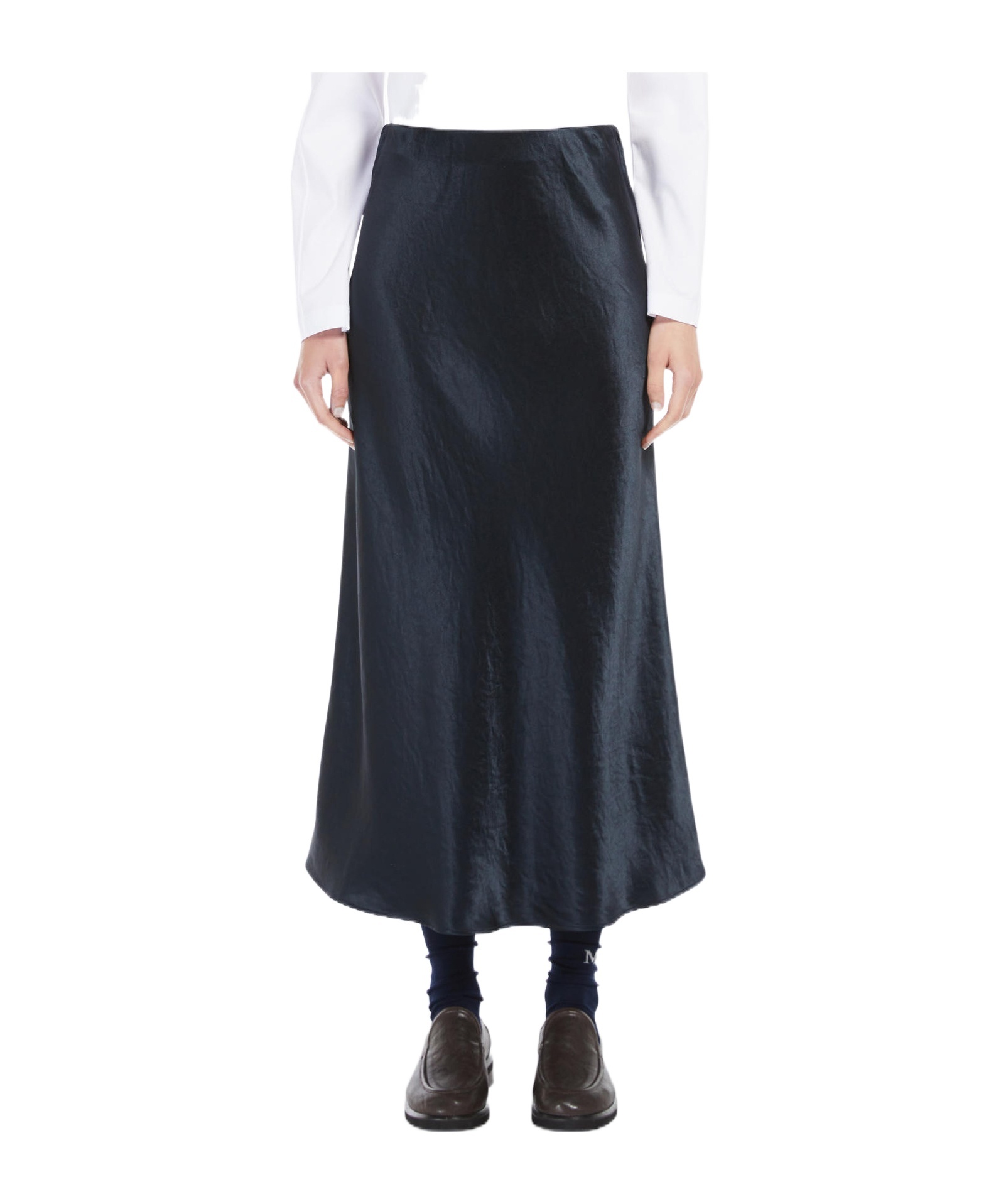 Max Mara Ruffled Skirt In Black