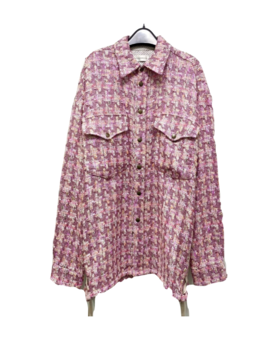 FAITH CONNEXION TWEED BUTTON CASUAL JACKET