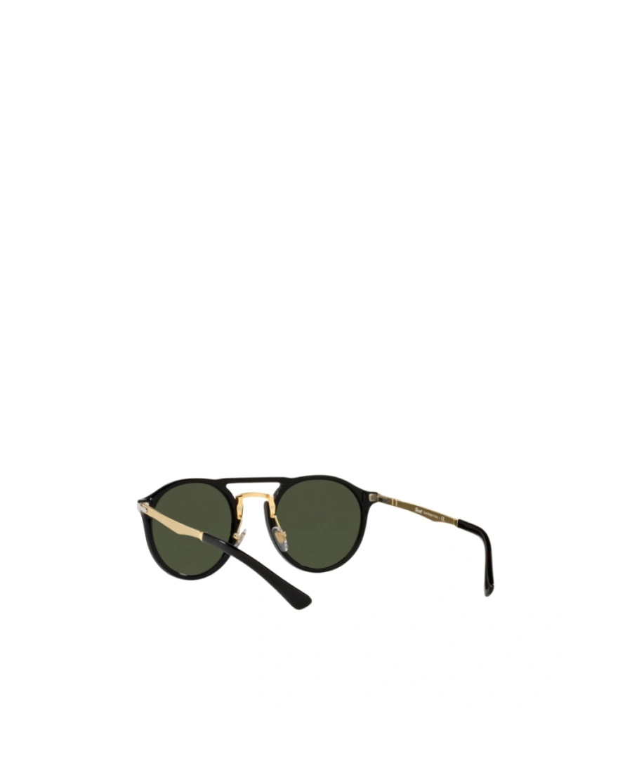 Persol Round Frame Double-bridge Sunglasses In Green