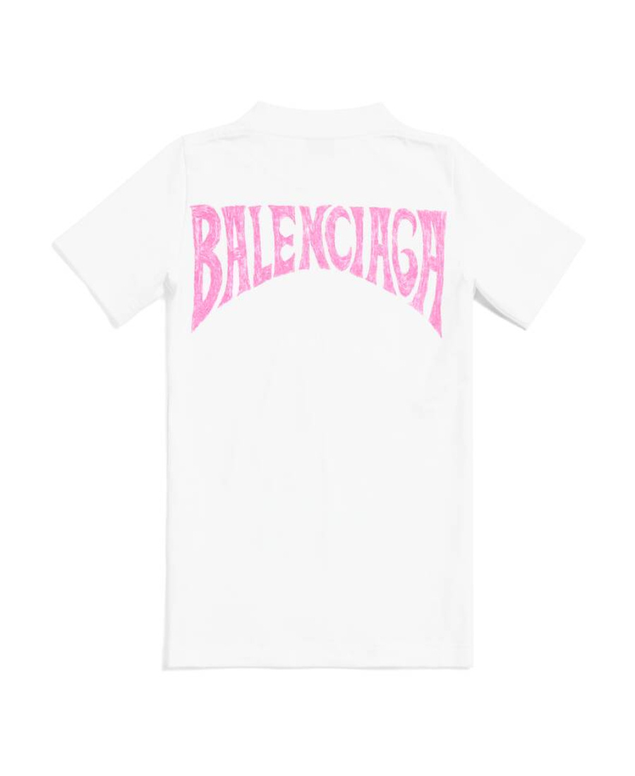 Balenciaga Graphic Printed Crewneck T-shirt In White
