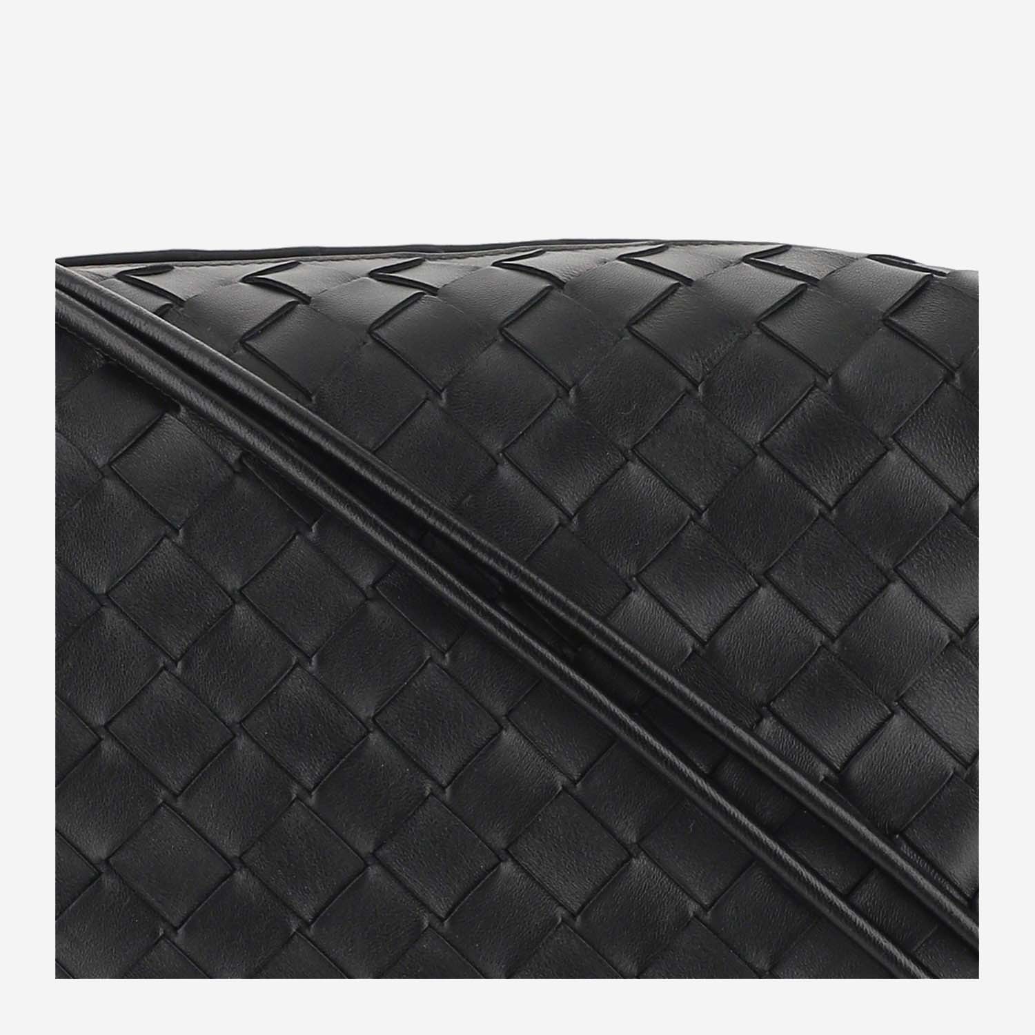 Bottega Veneta Small Loop Crossbody Bag In Black