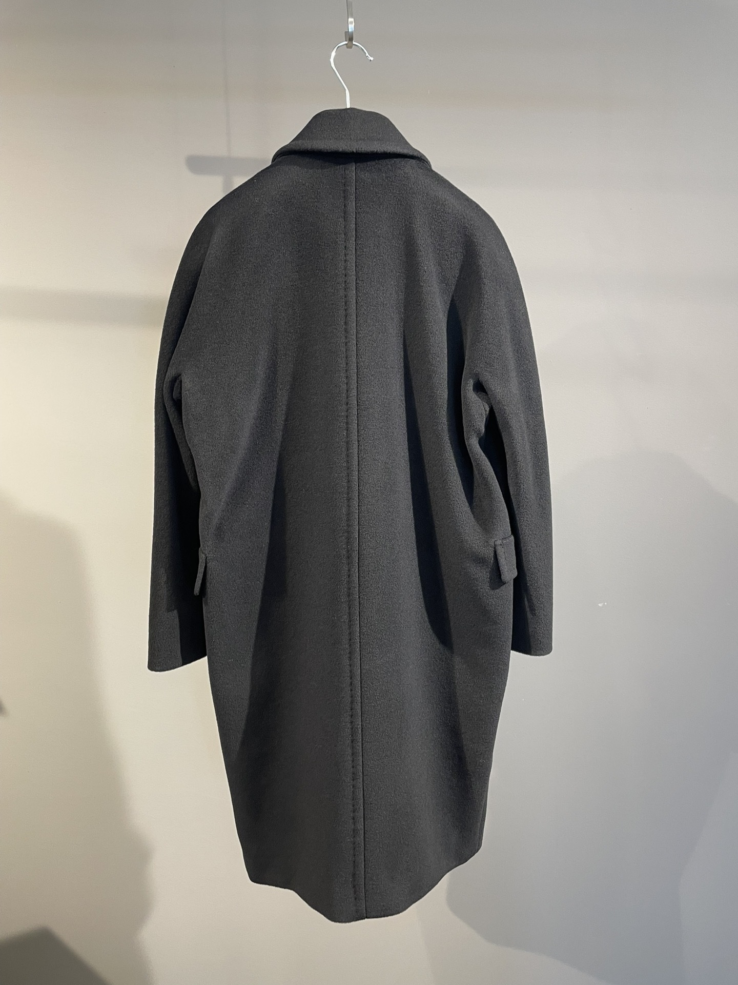 Max Mara Long-sleeved Coat In Black