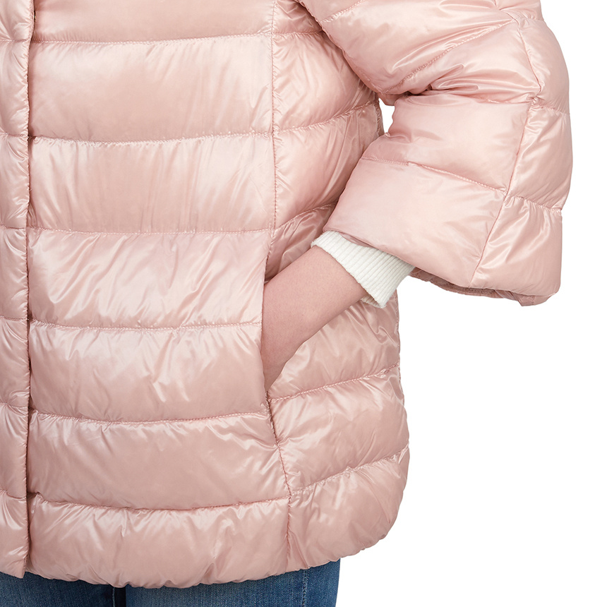 Herno Long-sleeved Down Jacket In Nude