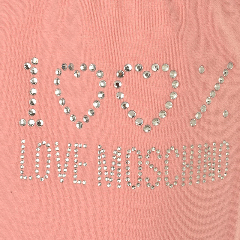 Moschino Embroidered Logo Sweatpants In Pink