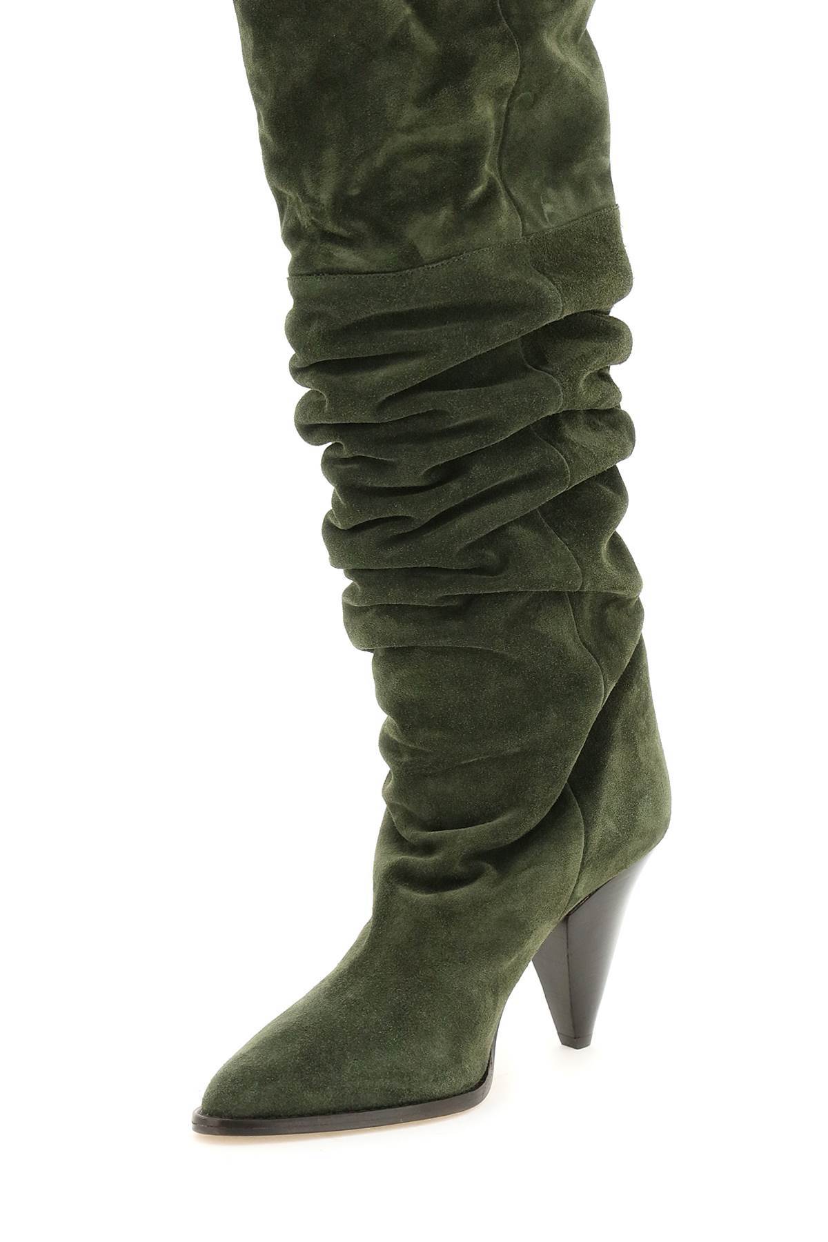 Isabel Marant Étoile Lage Thigh-high Boots In Black