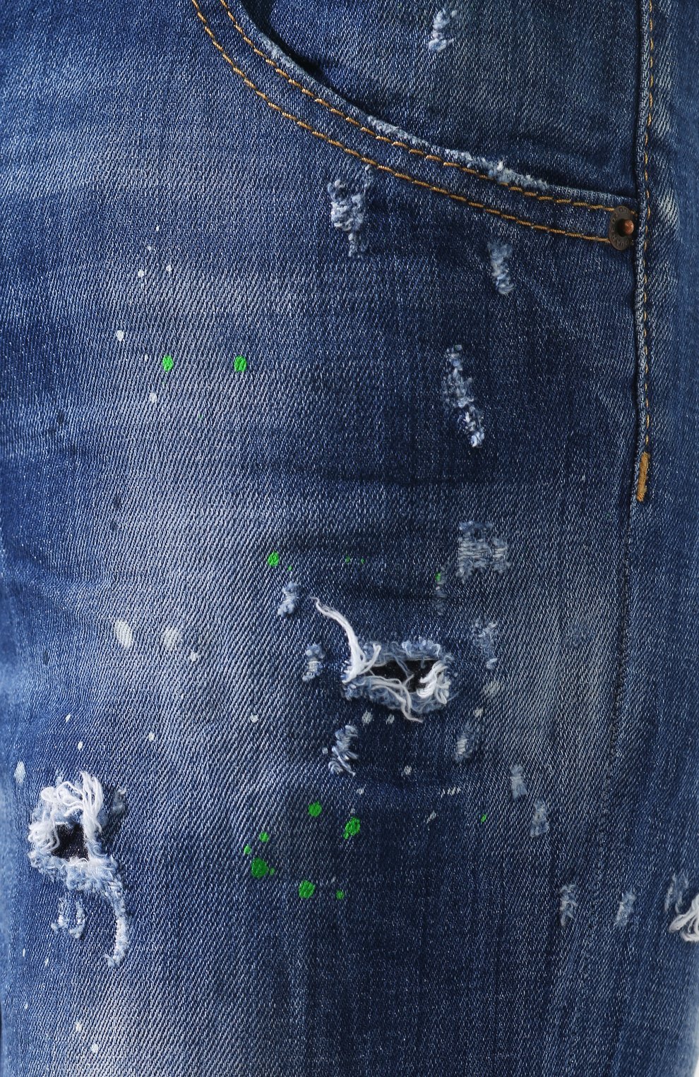 Dsquared2 Ripped Jeans With Details In Blue