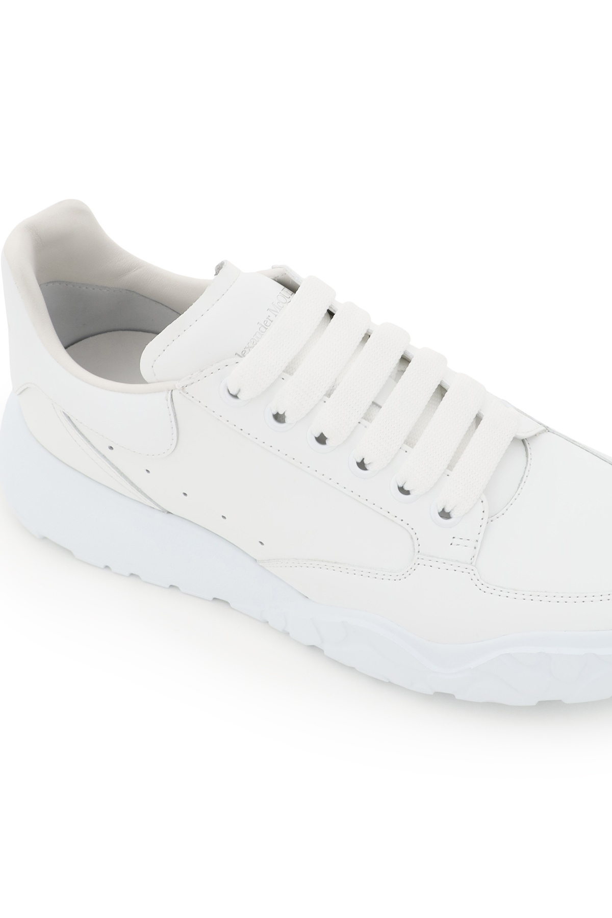 Alexander Mcqueen Lace-up Court Sneakers In White