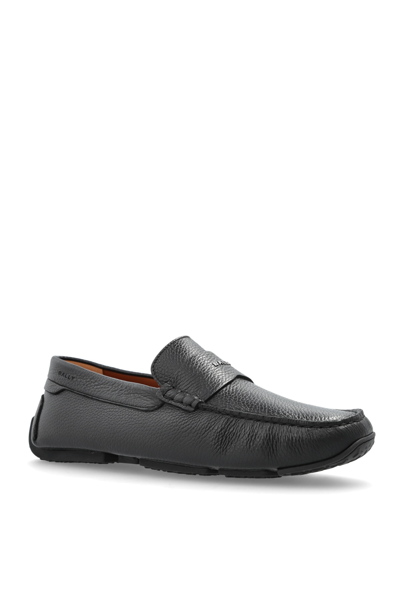 Bally Pilot Driver Leather Loafers In Black