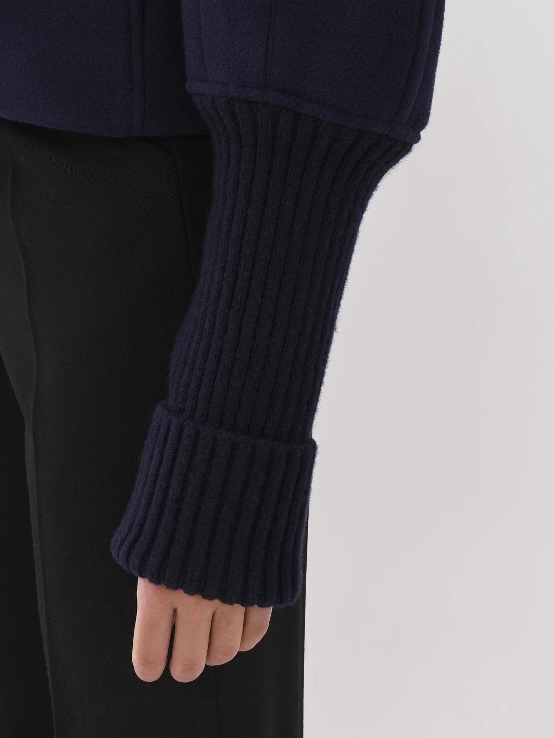 Chloé Wool Casual Coat In Black