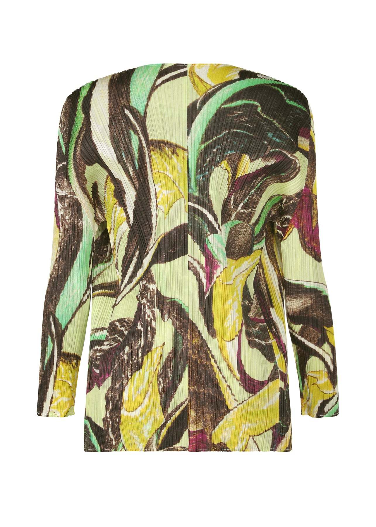 ISSEY MIYAKE TARDIVO-PRINT OPEN-FRONT CARDIGAN